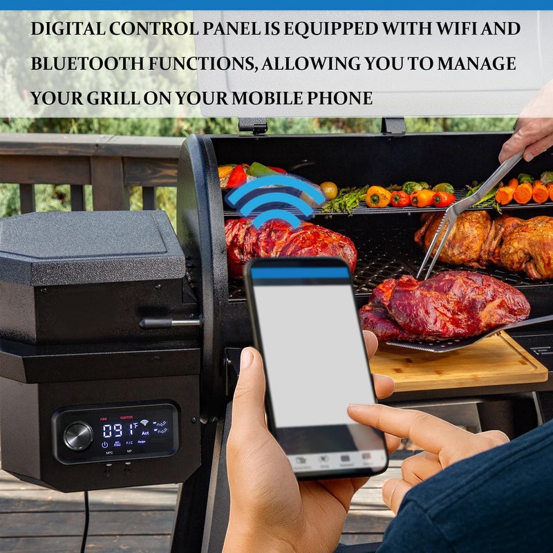 FCCUM Replacement 80146 Digital PID Control Board Parts for PB850PS2, Compatible with Pit Boss Pro Series II 850 Wood Pellet Grill, Comes with WiFi and Bluetooth Function - Image 3